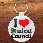 Porte-clés J'aime Conseil des étudiants (Recto)