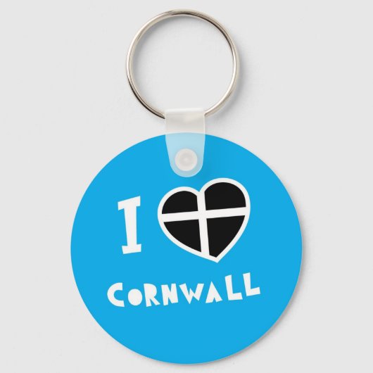 Porte-clés J'aime Cornwall (Recto)