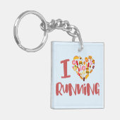 Porte-clés J'Aime Courir (Pour La Nourriture) (Devant gauche)