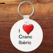 Porte-clés J'aime Cranc Ibèric (Recto)