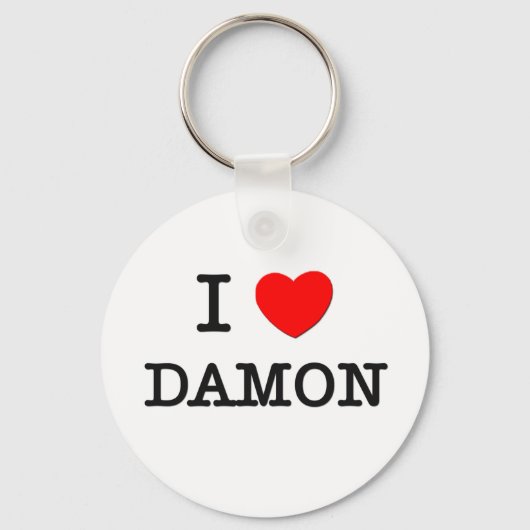 Porte-clés J'aime Damon (Recto)