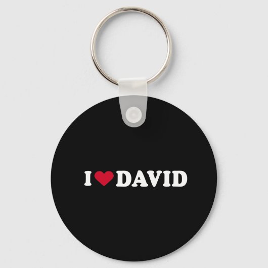 PORTE-CLÉS J'AIME DAVID (Recto)