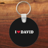 PORTE-CLÉS J'AIME DAVID (Recto)