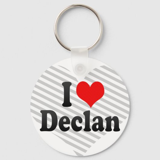 Porte-clés J'aime Declan (Recto)