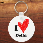 Porte-clés J'aime Delhi (Recto)