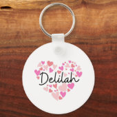Porte-clés J'aime Delilah (Recto)