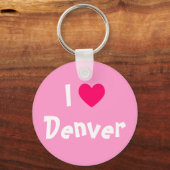 Porte-clés J'aime Denver (Recto)