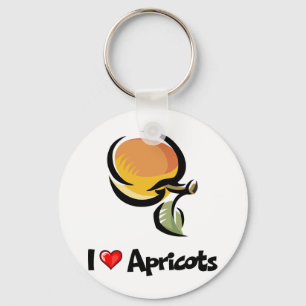 Porte-clés J'aime des abricots