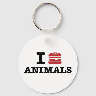 Porte-clés j'aime des animaux