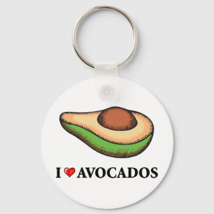 Porte-clés J'aime des avocats