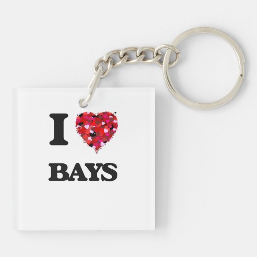 Porte-clés J'aime des baies (Dos)