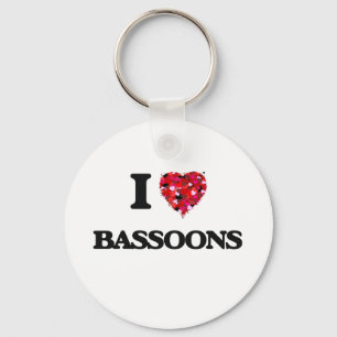 Porte-clés J'aime des bassons