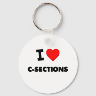 Porte-clés J'aime des C-Sections
