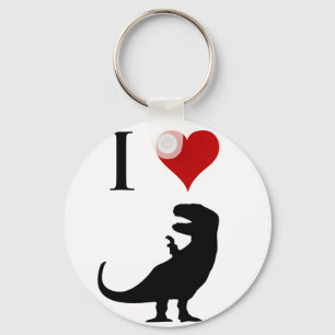 Porte-clés J'aime des dinosaures - T-Rex