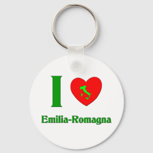Porte-clés J'aime des Émilies-Romagne Italie