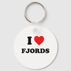 Porte-clés J'aime des fjords