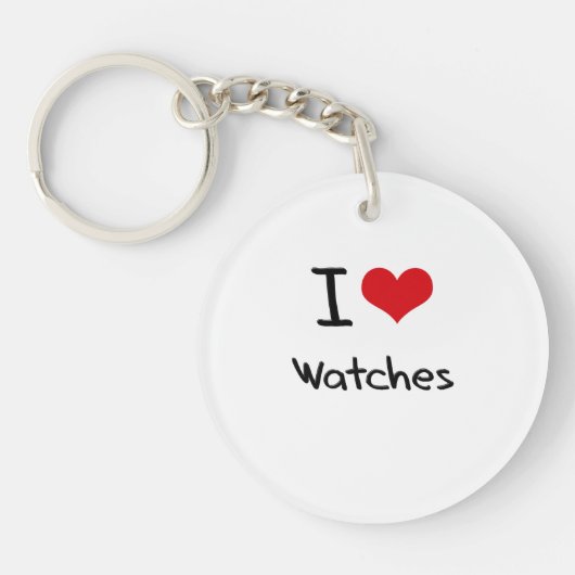 Porte-clés J'aime des montres (Devant)