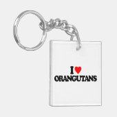 PORTE-CLÉS J'AIME DES ORANGS-OUTANS (Devant gauche)