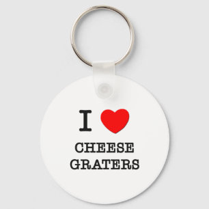 Porte-clés J'aime des râpes de fromage