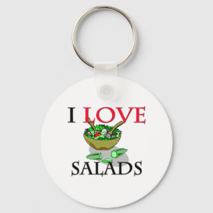 Porte-clés J'aime des salades