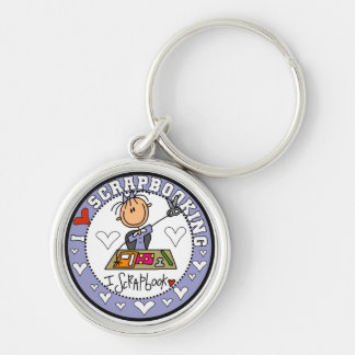 Porte-clés J'aime des T-shirts et des cadeaux de Scrapbooking