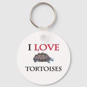Porte-clés J'aime des tortues