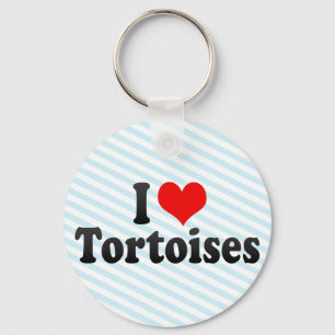 Porte-clés J'aime des tortues