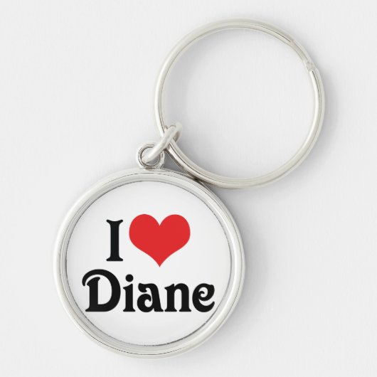 Porte-clés J'aime Diane (Devant)