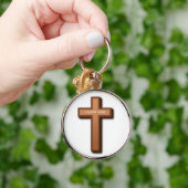 PORTE-CLÉS "J'AIME DIEU" CROIX (Main)