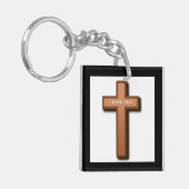PORTE-CLÉS "J'AIME DIEU" CROIX (Devant gauche)