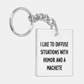 Porte-clés J'aime diffuser des situations (Devant gauche)