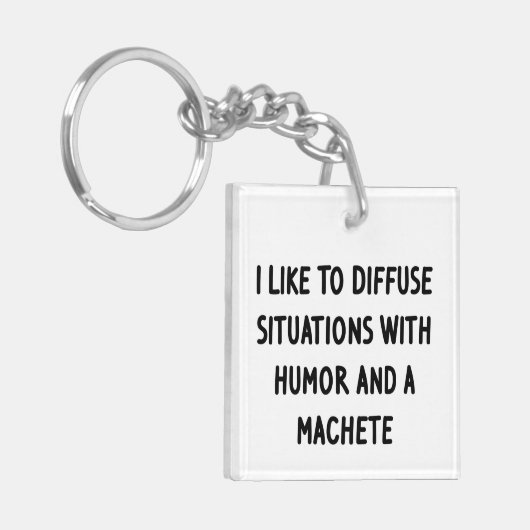 Porte-clés J'aime diffuser des situations (Devant gauche)