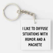 Porte-clés J'aime diffuser des situations (Devant)