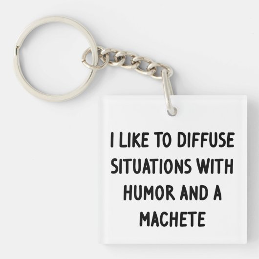 Porte-clés J'aime diffuser des situations (Devant)