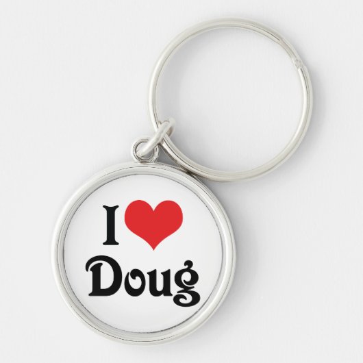 Porte-clés J'aime Doug (Devant)
