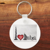 Porte-clés J'aime Dubaï (Recto)