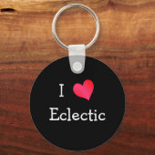 Porte-clés J'Aime Éclectique (Recto)