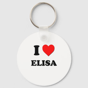 Porte-clés J'aime Elisa
