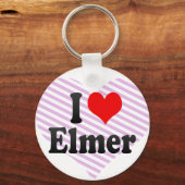 Porte-clés J'aime Elmer (Recto)