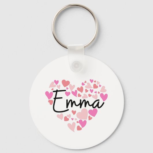 Porte-clés J'aime Emma (Recto)