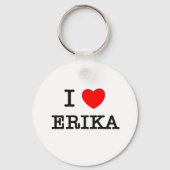 Porte-clés J'aime Erika (Recto)