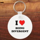 Porte-clés J'Aime Être Divergent (Recto)