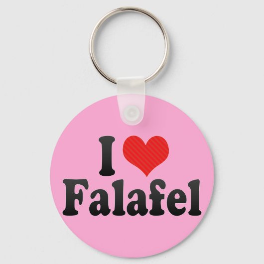 Porte-clés J'aime Falafel (Recto)