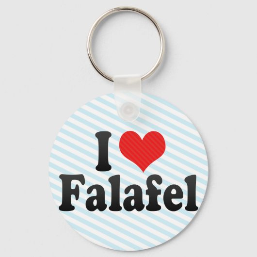 Porte-clés J'aime Falafel (Recto)