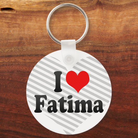 Porte-clés J'aime Fatima (Recto)