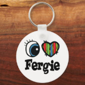 Porte-clés J'aime Fergie (Recto)