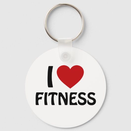 Porte-clés J'aime Fitness (Recto)