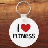 Porte-clés J'aime Fitness (Recto)