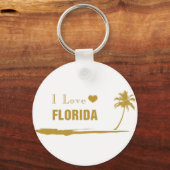 Porte-clés J'aime Florida Gold (Recto)