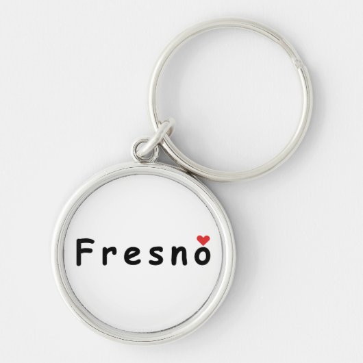 Porte-clés J'aime Fresno (Devant)